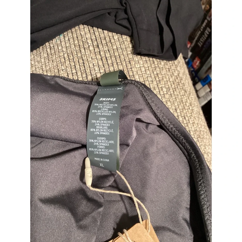 SKIMS Swim Monokini Gunmetal Grey Cutout One Piece Racerback SW-MKN-0012 XL